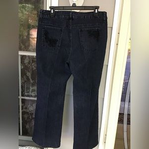 Y2K granny core V.S.H. Jeans Women Black Pants Jeans 14p Petite EUC.